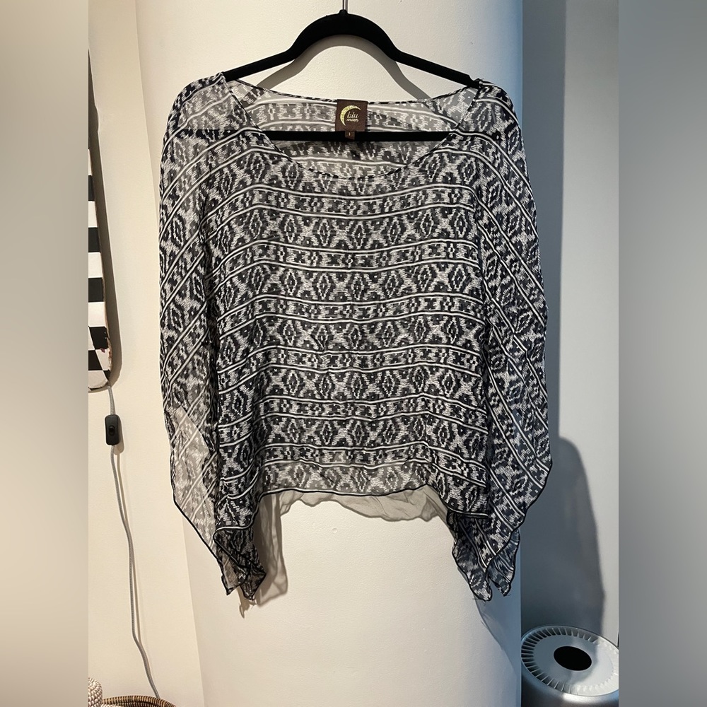 Planet Blue Blu Moon sheer lightweight top